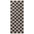 Handloom Jute Rug Natural White Black, Reversible, Long-lasting, checkerboard design.