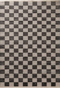 Handloom Jute Rug Rex Natural White Black