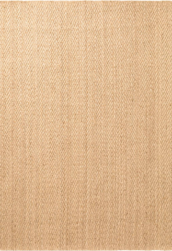Beige woven patterned rug