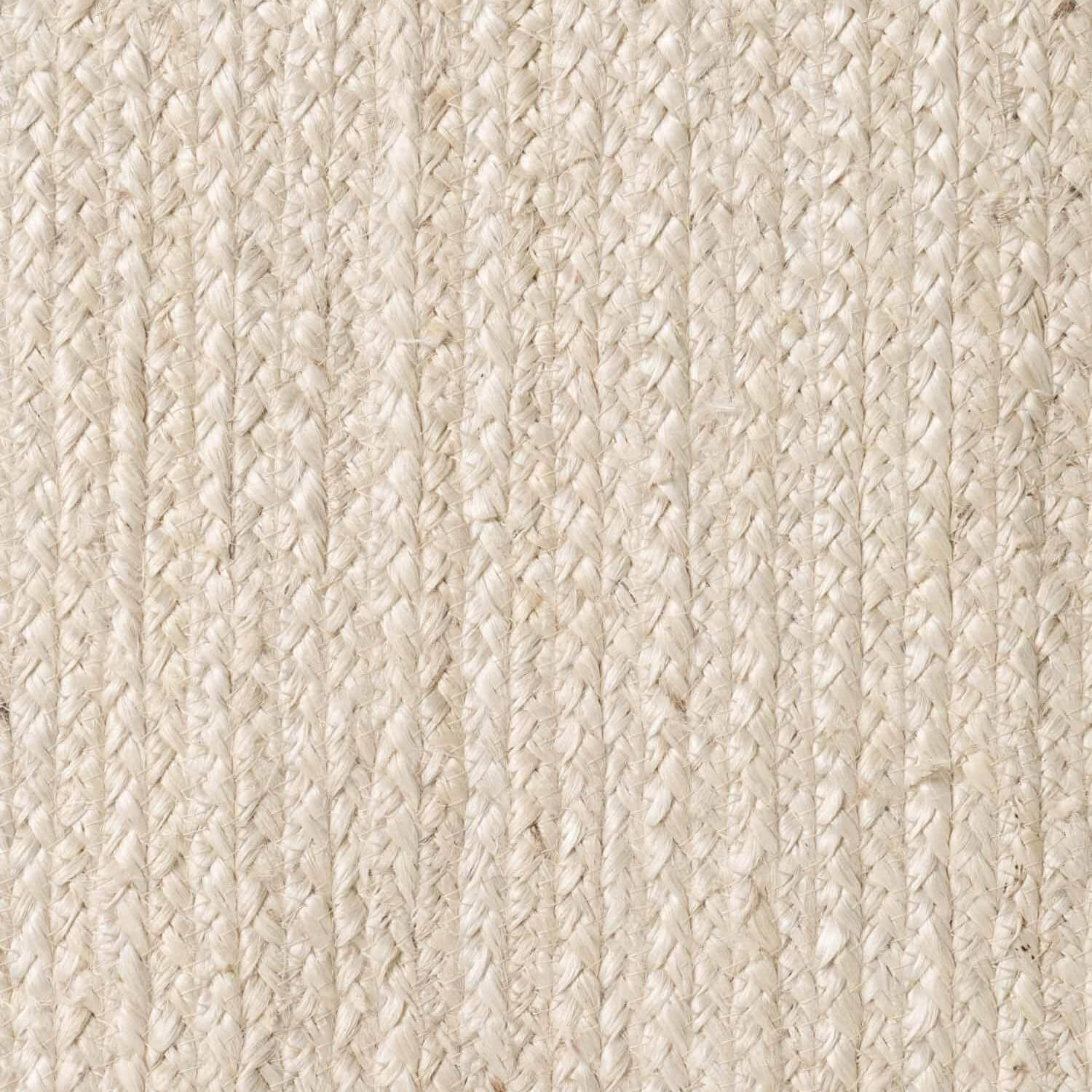 Braided Jute Rug Oval Rangpur Natural Ivory