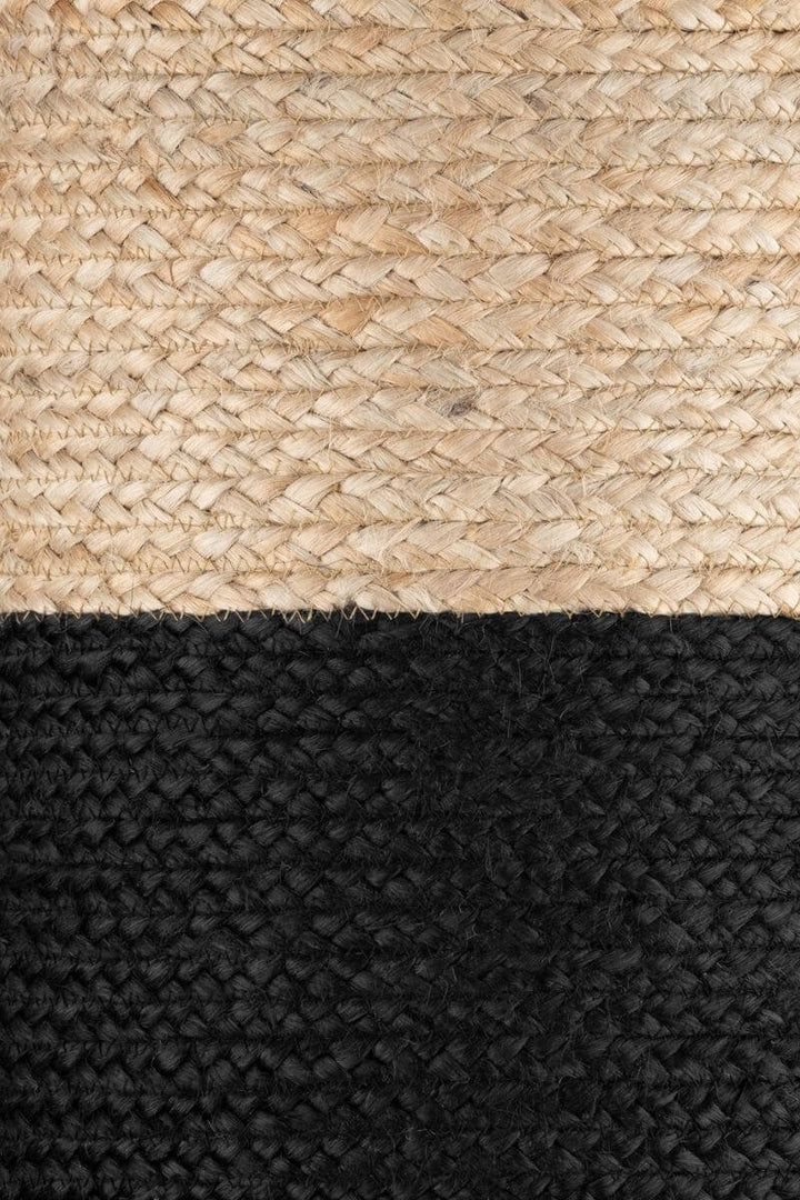 The Rugs Jutta Natural Jute Pouf - Handmade Boho Style