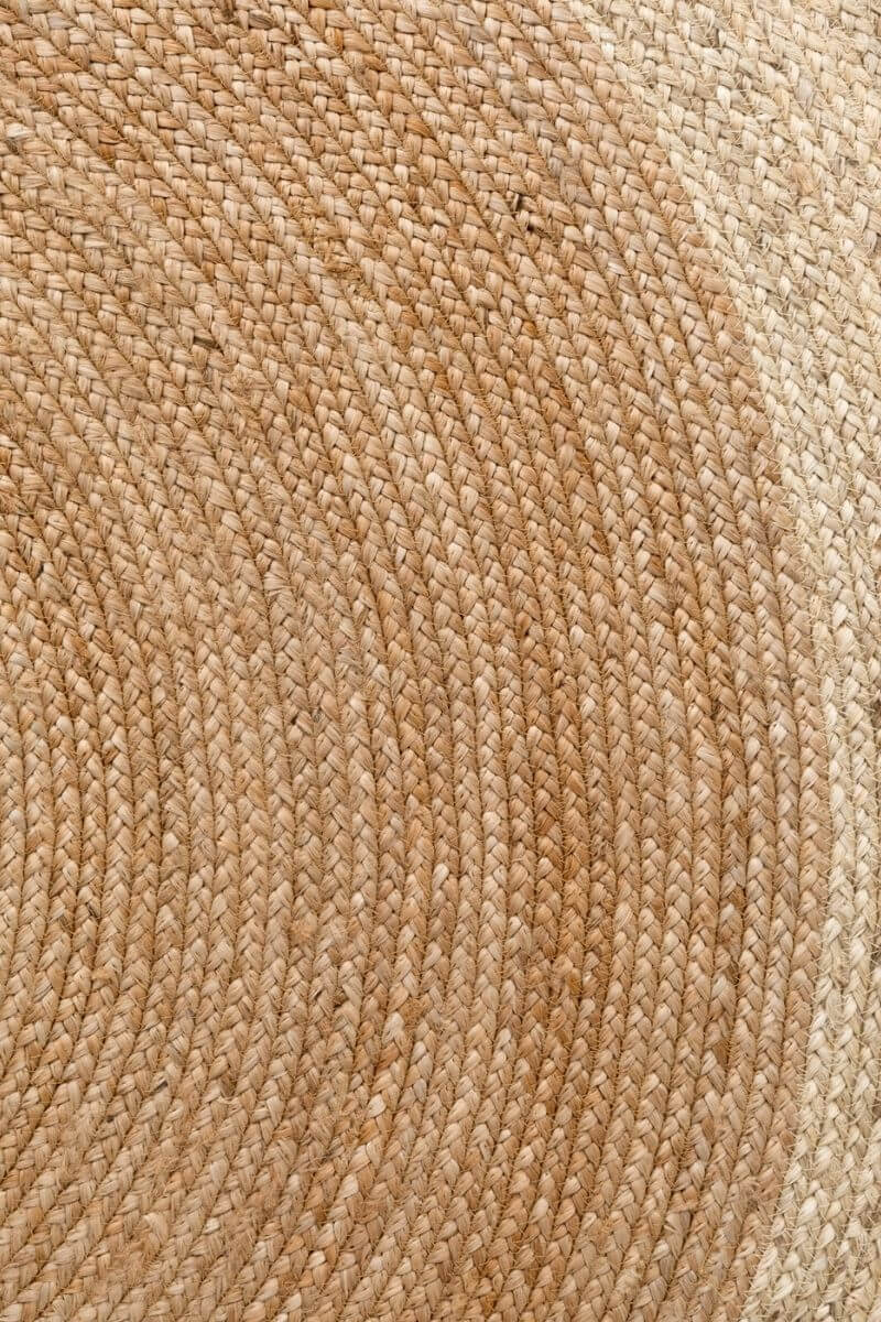 Round Abstract Jute Rug The Rugs Jutta Natural Round Jute Cream Rug - Quality