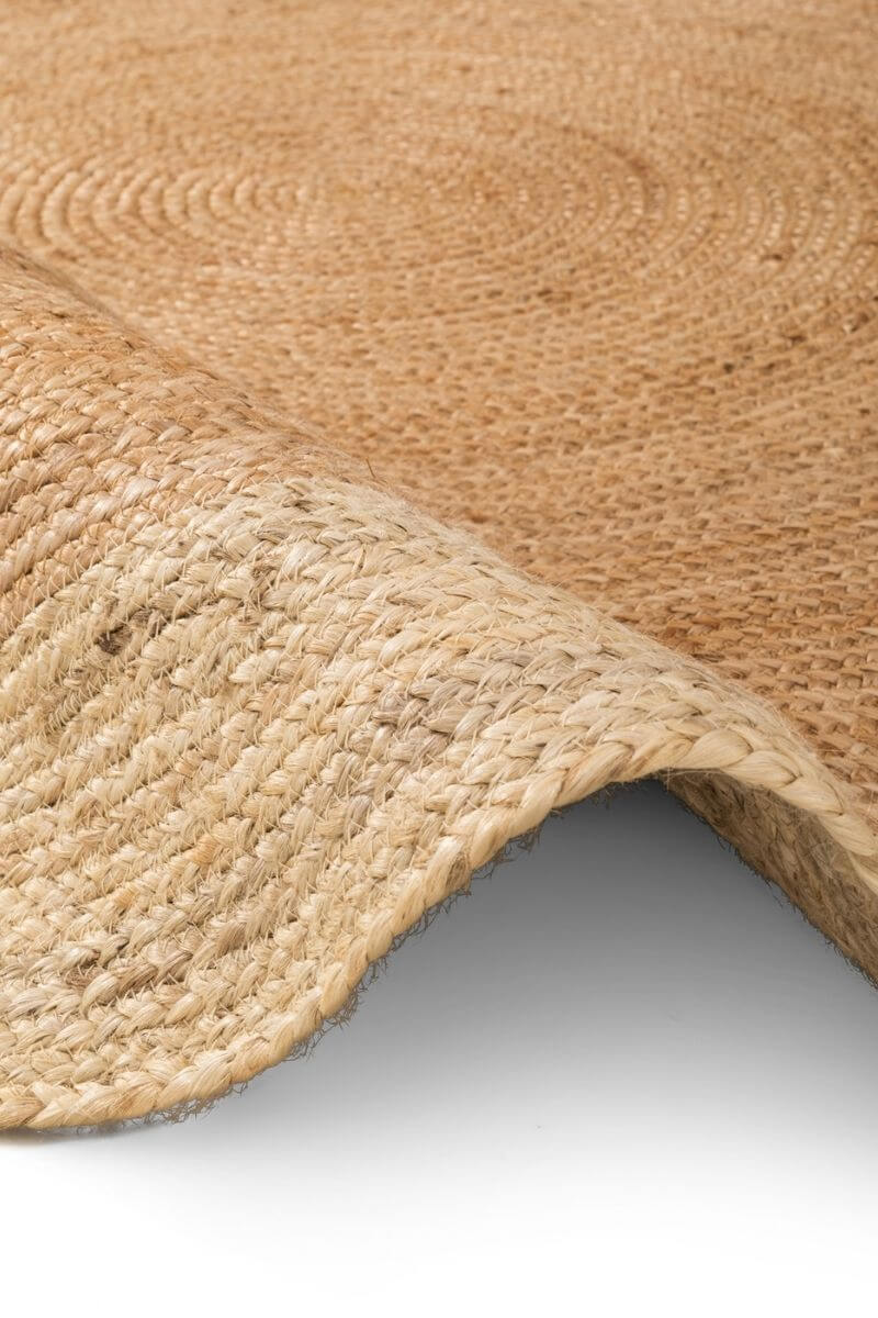 The Rugs Jutta Natural Round Jute Rug - Stylish & Comfort