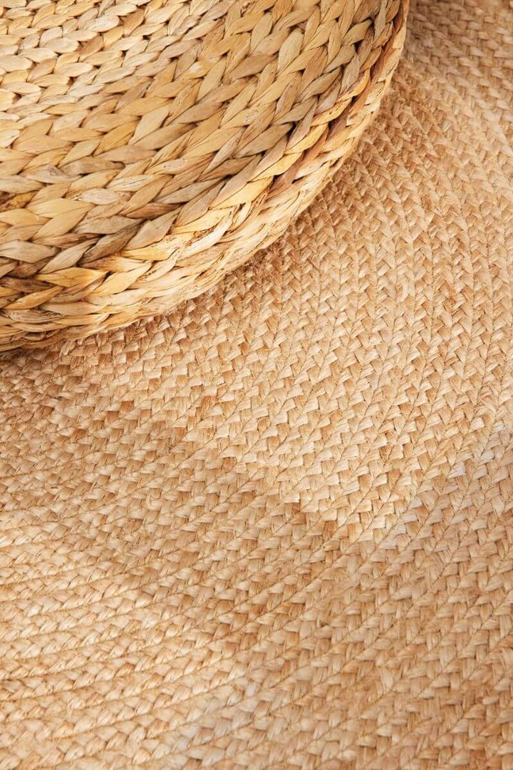 The Rugs Jutta Natural Round Jute Rug - Stylish & Comfort