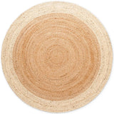 The Rugs Jutta Natural Round Jute Rug - Stylish & Comfort