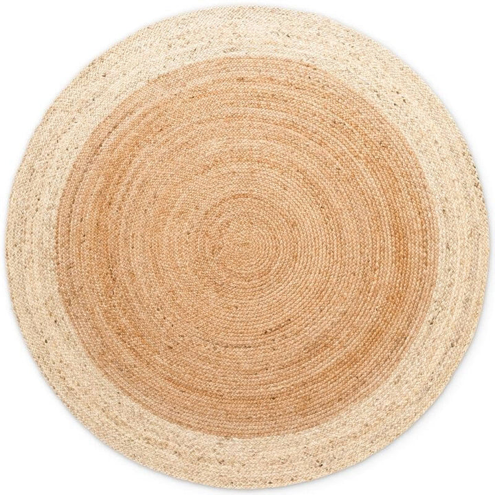 The Rugs Jutta Natural Round Jute Rug - Stylish & Comfort