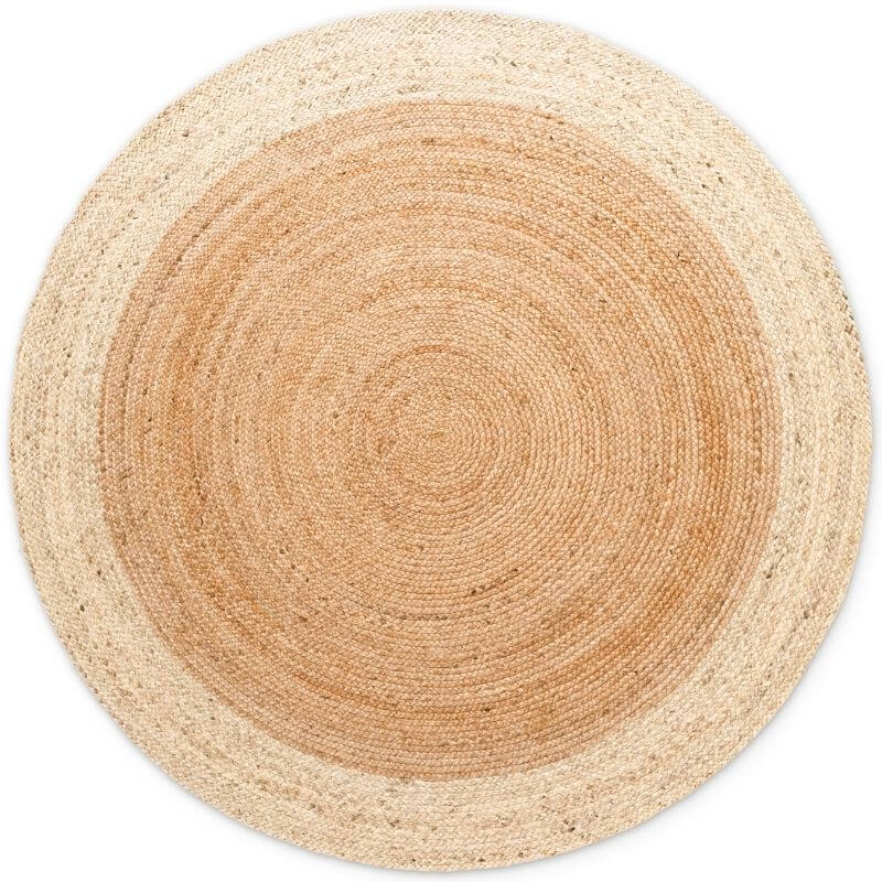 The Rugs Jutta Natural Round Jute Rug - Stylish & Comfort