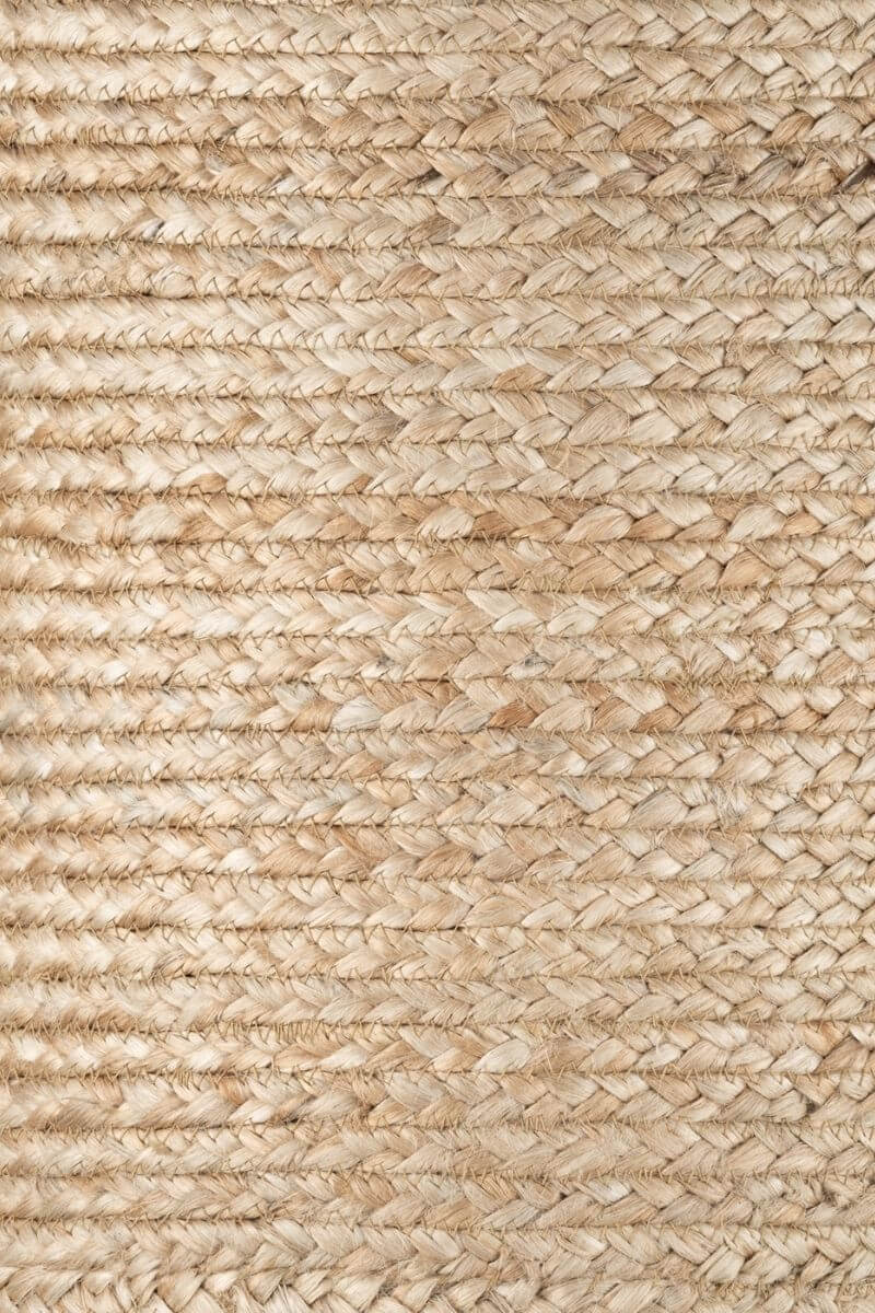 The Rugs Jutta Natural Jute Pouf - Handmade Boho Style