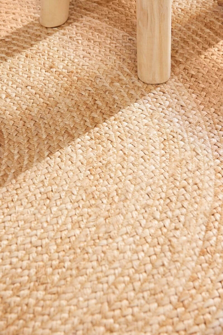 The Rugs Jutta Natural Round Jute Rug - Stylish & Comfort
