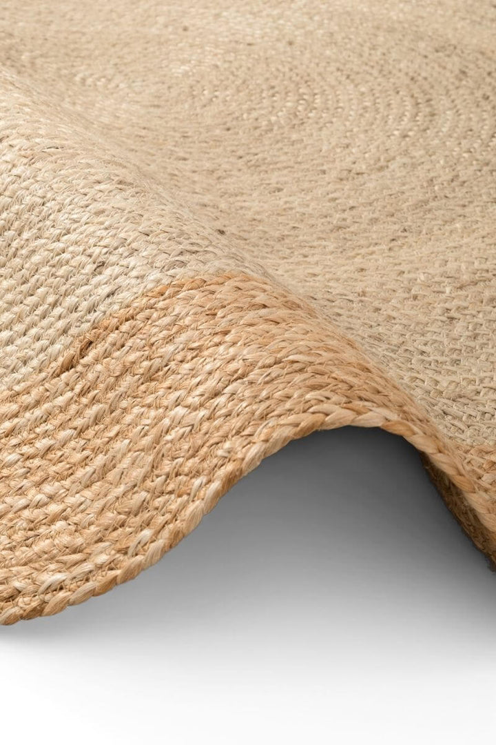 The Rugs Jutta Natural Round Jute Rug - Stylish & Comfort