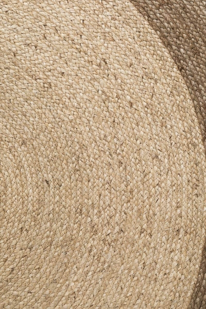 Round Abstract Jute Rug The Rugs Jutta Natural Round Jute Brown Rug - Quality