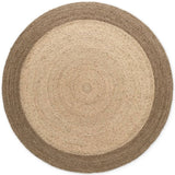 The Rugs Jutta Natural Round Jute Rug - Stylish & Comfort