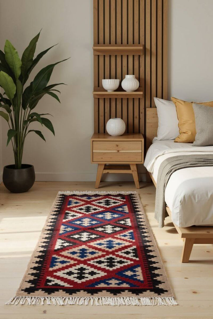 The Rugs Kamal Kelim Rug – Handwoven Afghan Design Rug