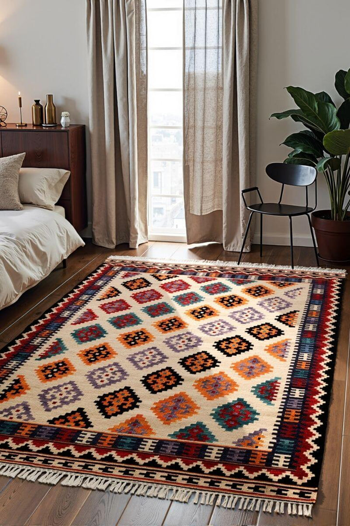 The Rugs Kamal Kelim Rug – Handwoven Afghan Design Rug