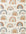 Patterned rug with colorful rainbows and hearts on a beige background