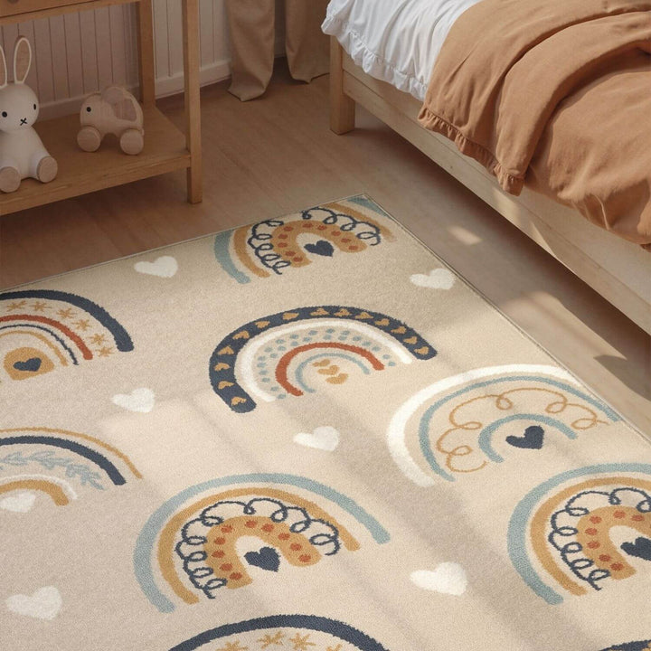 Adventures Kids Rug Bowie Beige Multicolour
