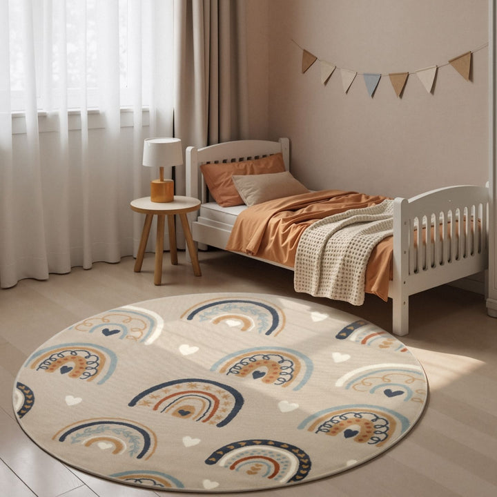 Adventures Kids Rug Bowie Beige Multicolour