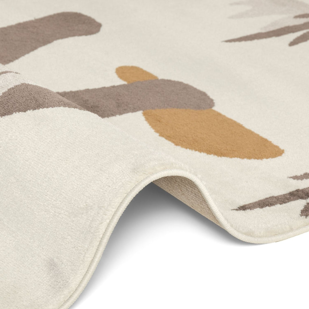 Adventures Kids Rug Dino Cream Underfloor Heating, Fun Design Rug
