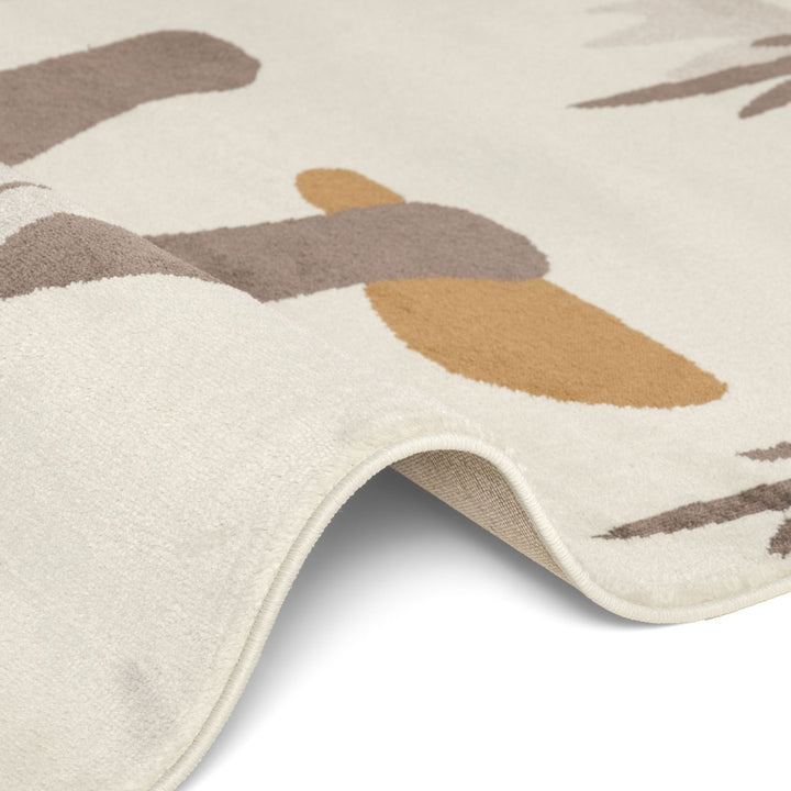 Adventures Kids Rug Dino Cream Underfloor Heating, Fun Design Rug