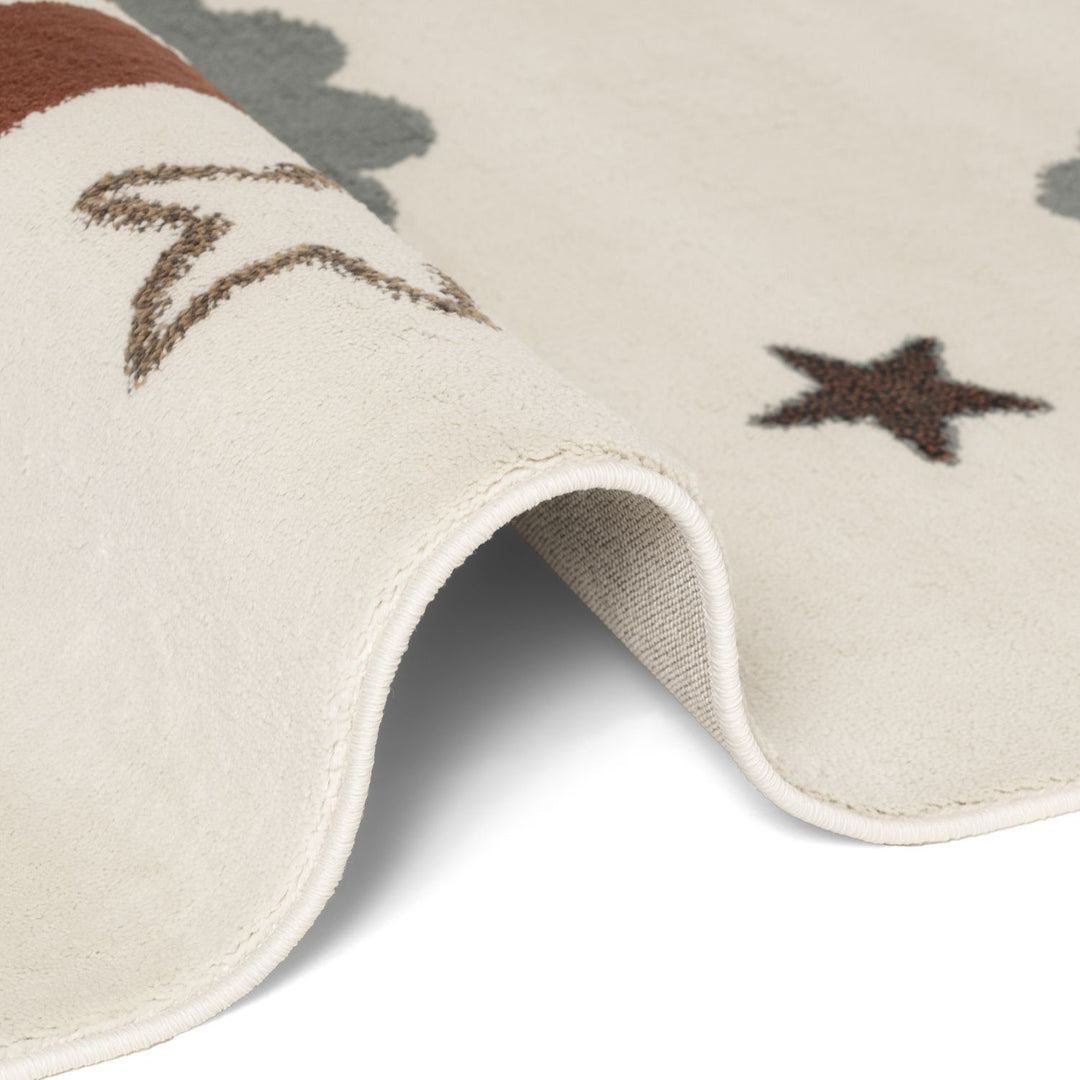 Adventures Kids Rug Dreamy Jumbo Cream Sound-absorbing Fun design rug