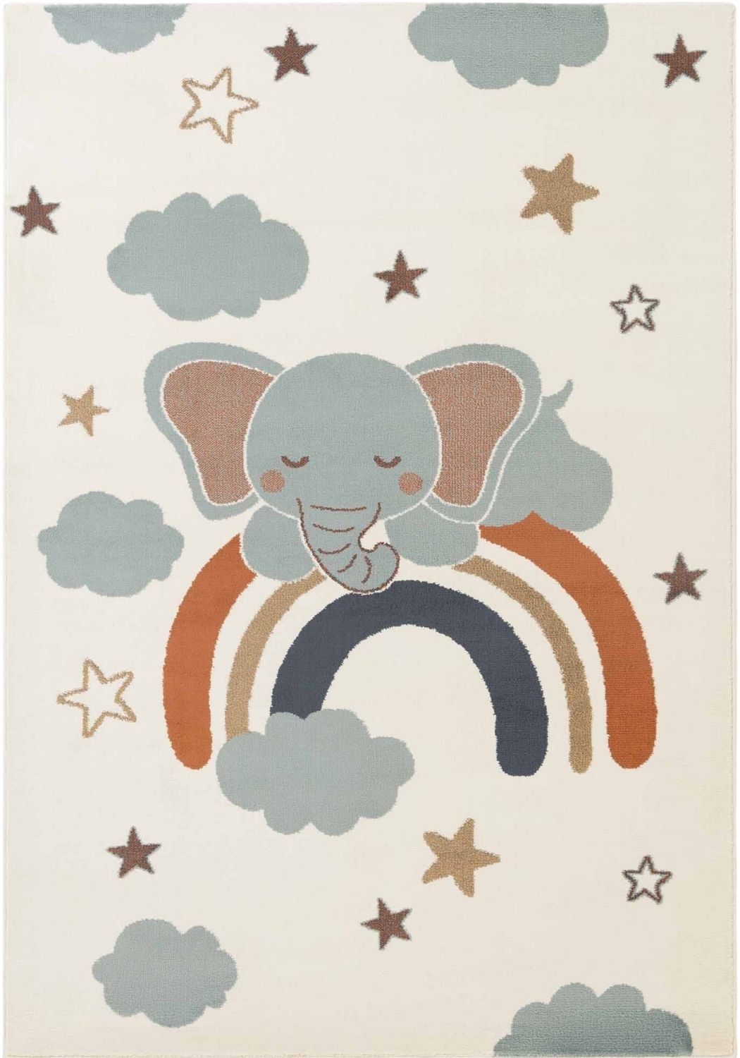 Adventures Kids Rug Dreamy Jumbo Cream Sound-absorbing Fun design rug
