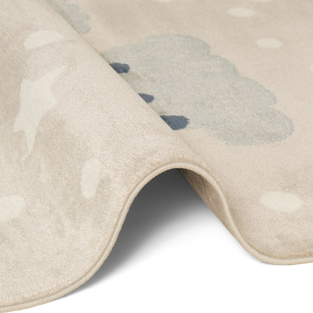 Adventures Kids Rug Dreamy Panda Beige Multicolor Soft durable pile, playful design.
