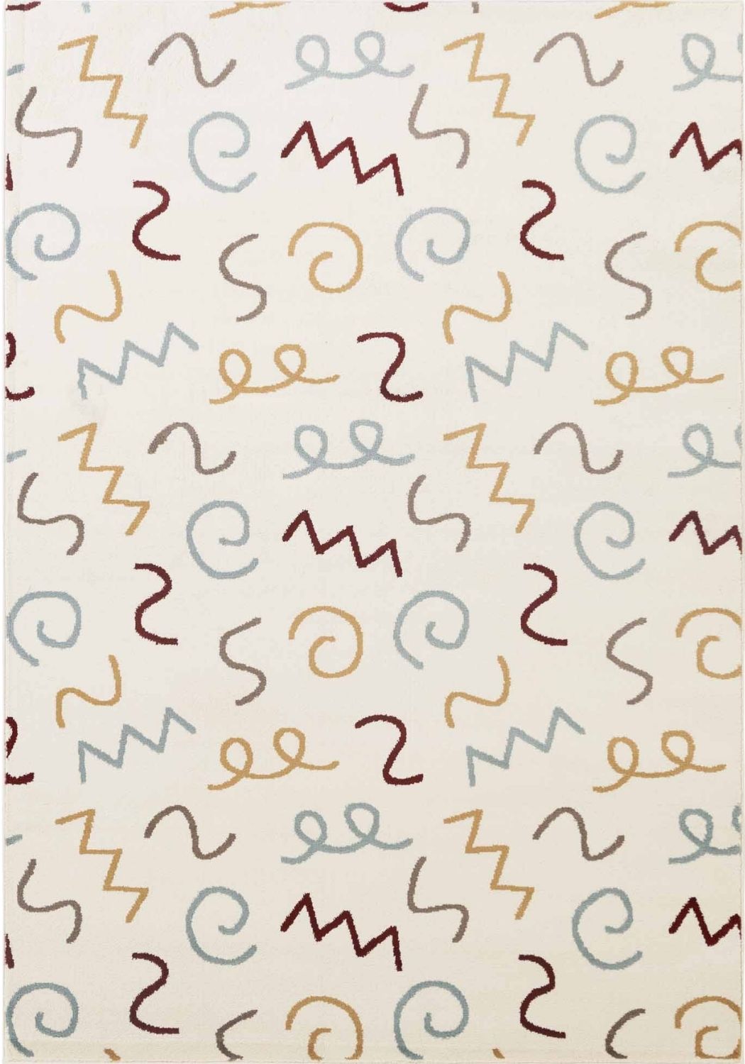Adventures Kids Rug Fiete Cream Multicolor Underfloor heating Rug