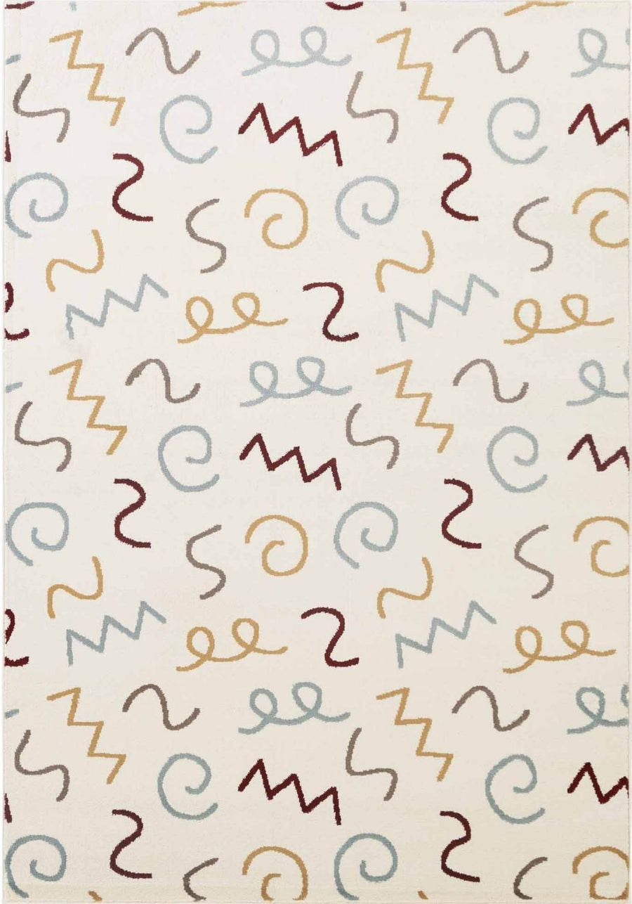 Adventures Kids Rug Fiete Cream Multicolor Underfloor heating Rug