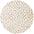 Round rug with multicolored dot pattern on a white background