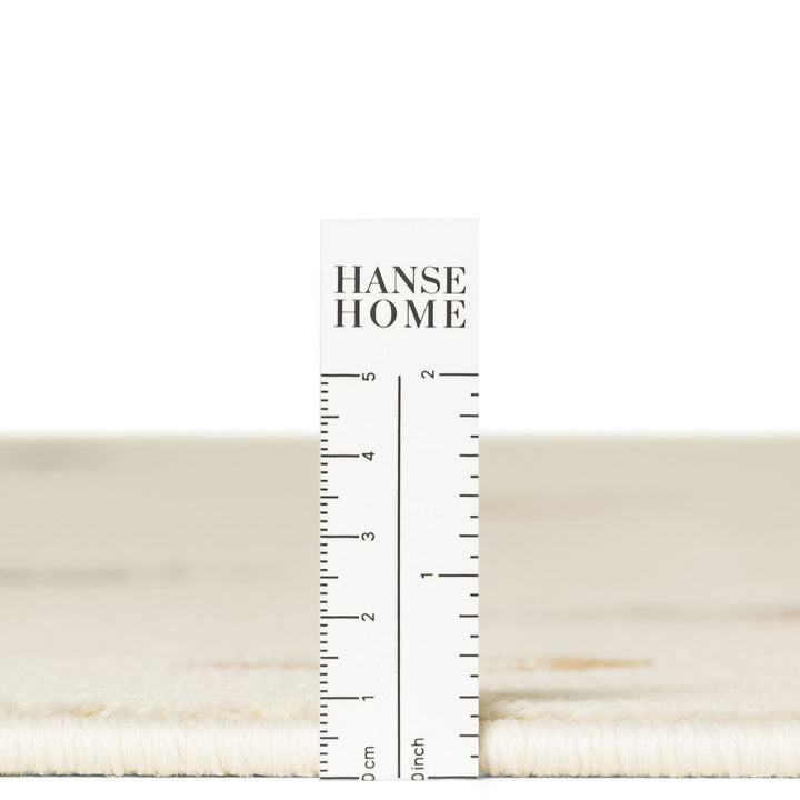 Hanse Home fabric swatch with a ruler for measurement on a white background