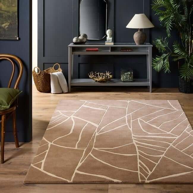 The Rugs Kintsugi Striped Wool Rug | Elegant Abstract Design