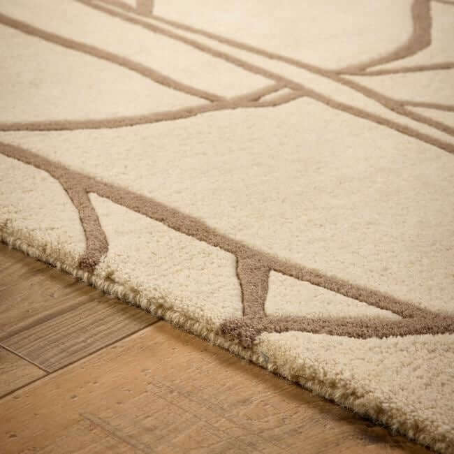 The Rugs Kintsugi Striped Wool Rug | Elegant Abstract Design