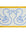 Doormat with blue duck illustrations on a white background with yellow borders