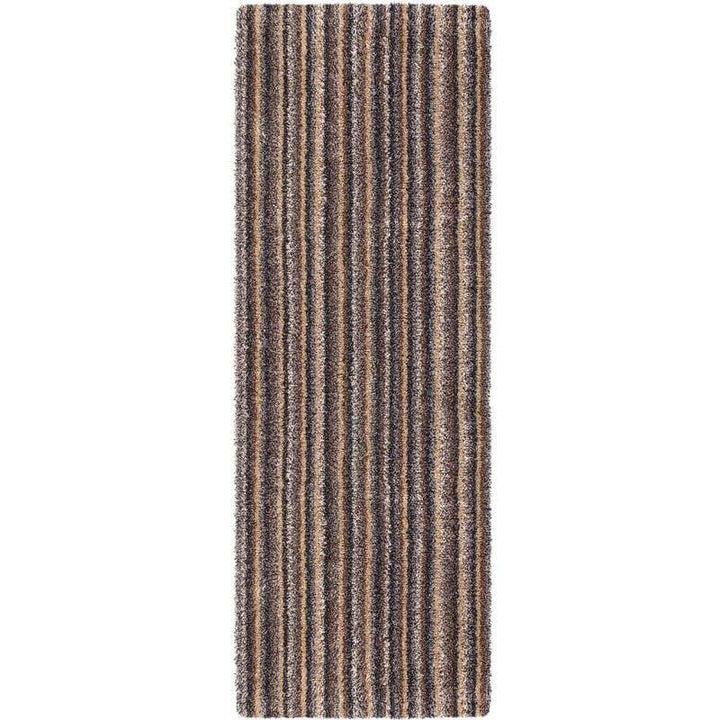 Linen striped design mat