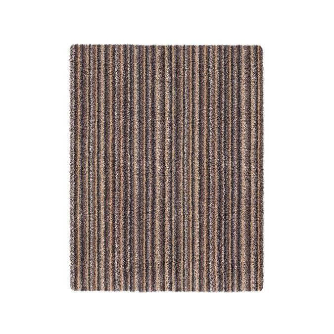 Linen striped design mat