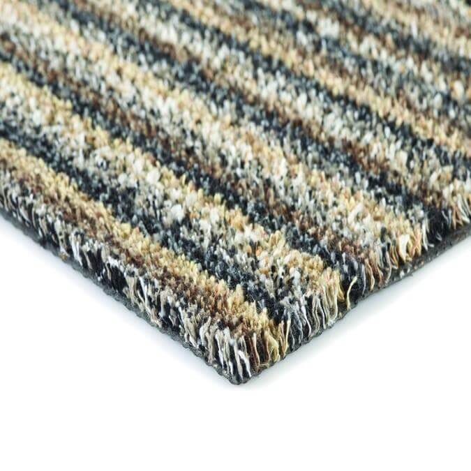 Linen striped design mat zoom