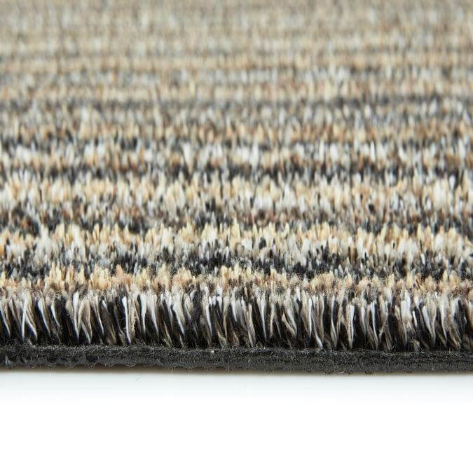 Linen striped design mat side