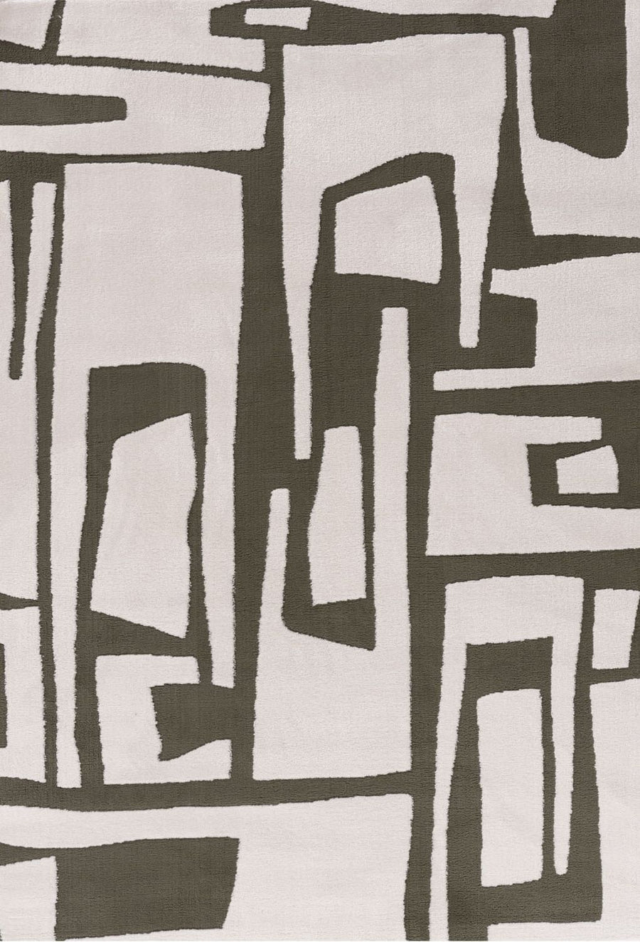 Abstract pattern of green and white shapes on a textured surface