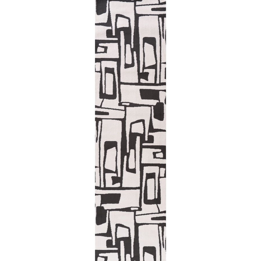 Black and white abstract patterned product on a white background