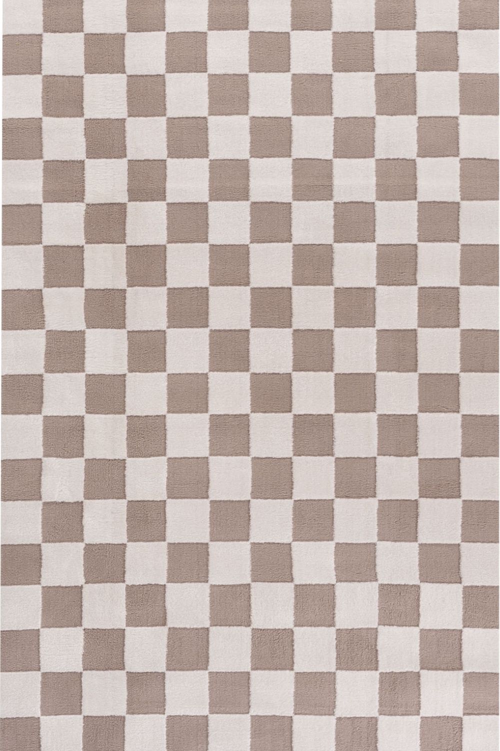 Loft Checkerboard Beige Rug, Easy to clean, Underfloor heating.