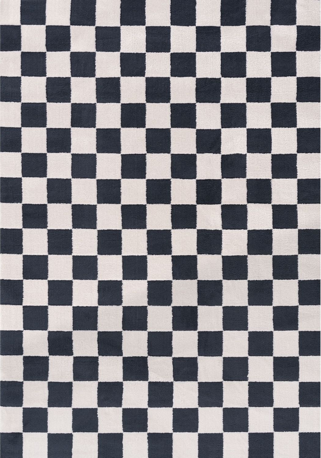 Loft Checkerboard Blue Rug, Cozy pile, Easy care.
