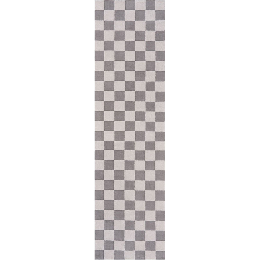 Loft Checkerboard Grey Rug, Underfloor heating.