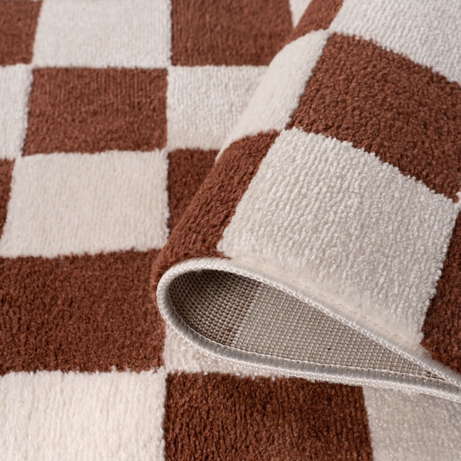 The Rugs Loft Checkerboard Terra Rug - Stylish Quality