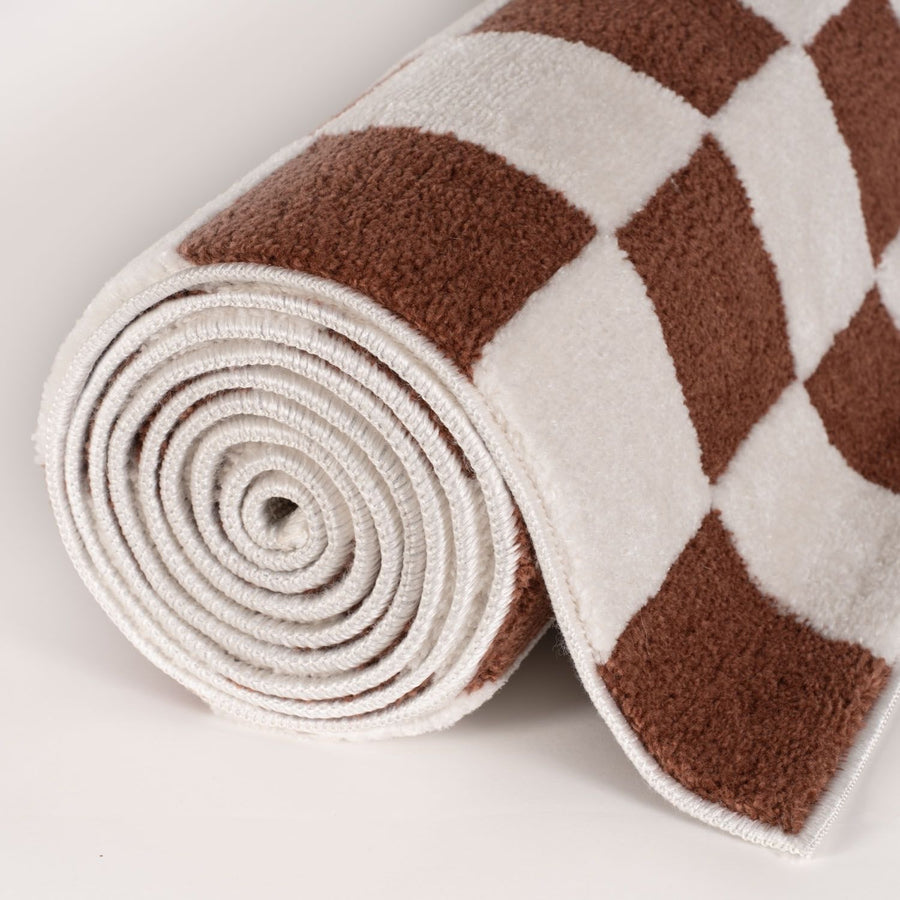 The Rugs Loft Checkerboard Terra Rug - Stylish Quality