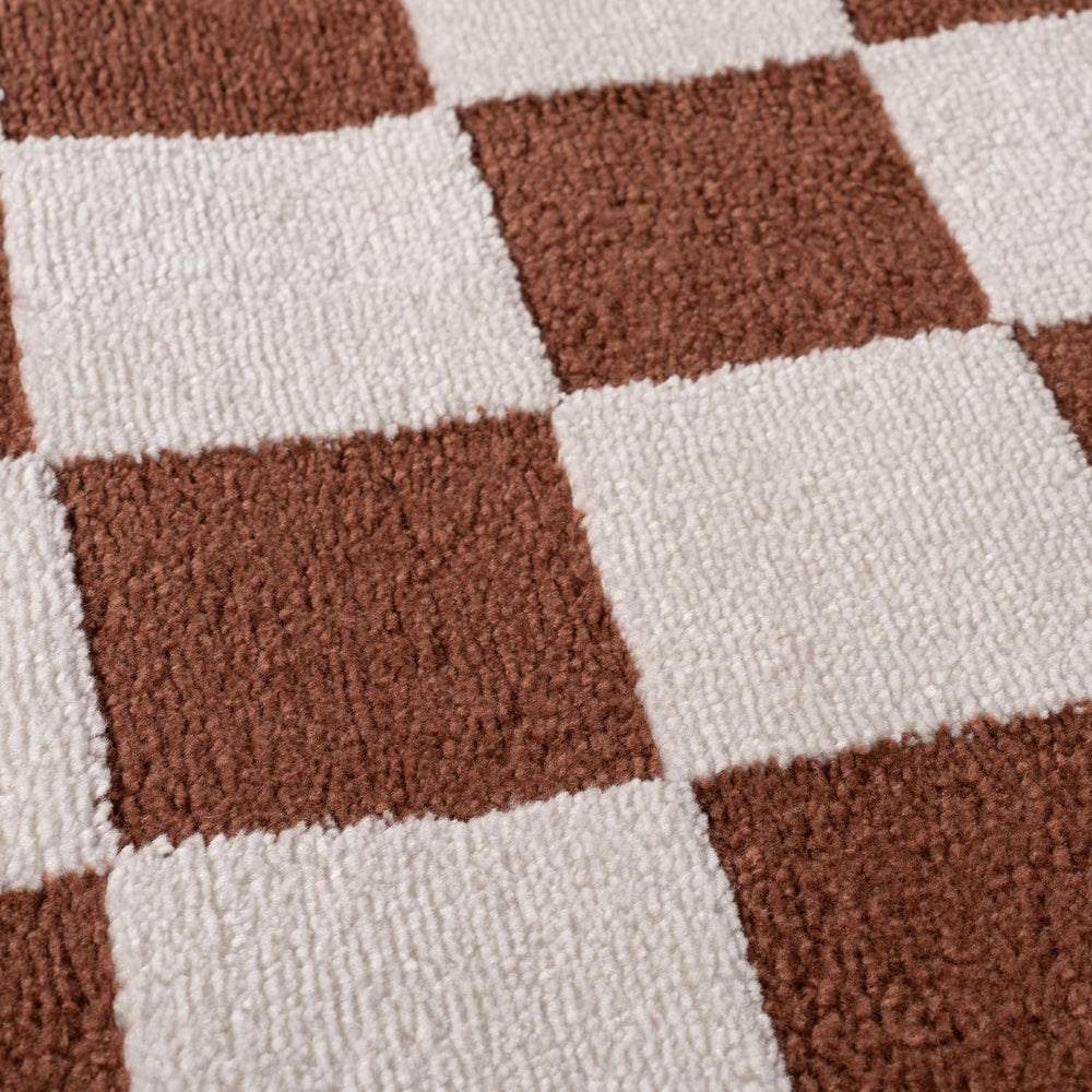 Loft Checkerboard Terra Rug, Easy to clean, Ideal for every place.