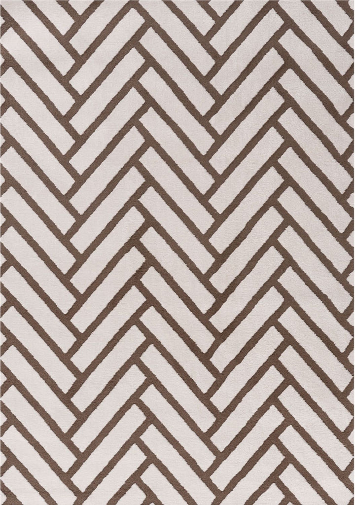 Patterned fabric with a zigzag design on a white background