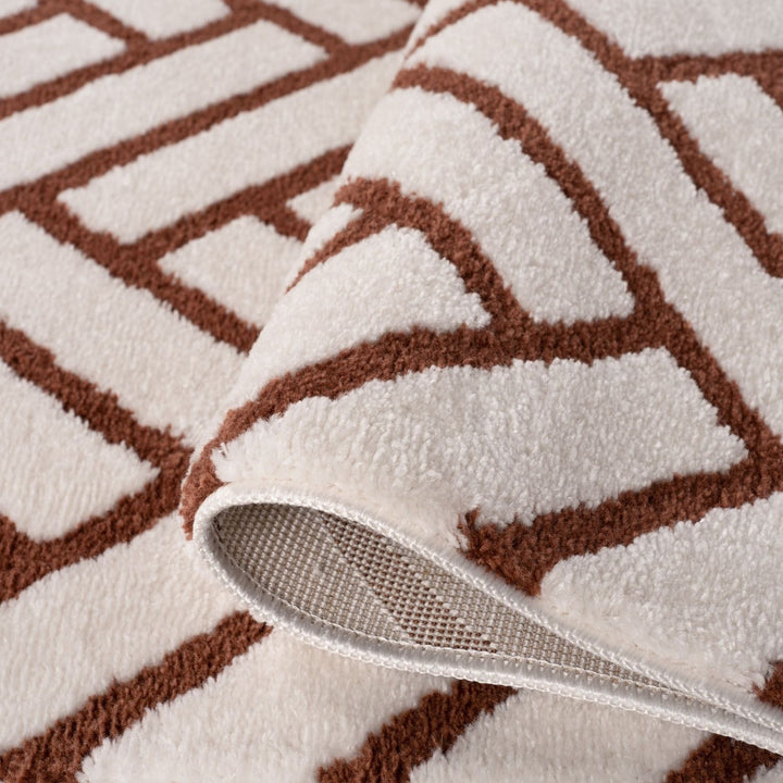 Loft Chevron Terra Rug Textured Pile