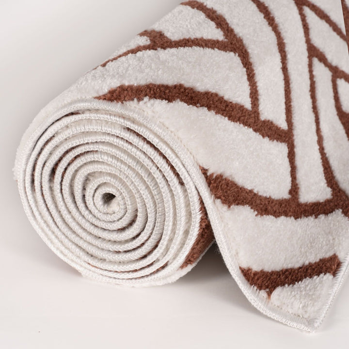 Loft Chevron Terra Rug Textured Pile