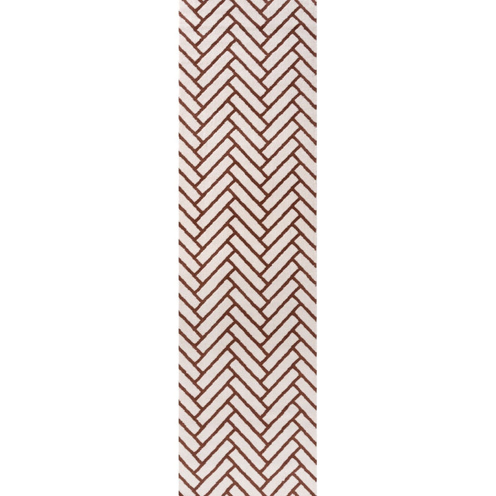 Loft Chevron Terra Rug Textured Pile