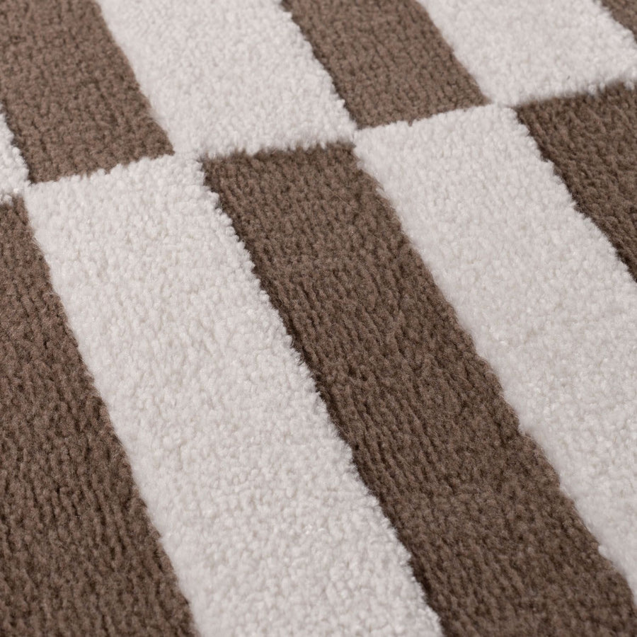 The Rugs Loft Striped Brown Rug - Quality Comfort & Style